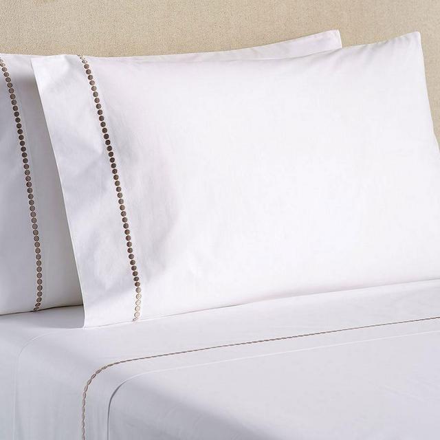 Pearl Organic Percale Sheet Set, King, Simply Taupe