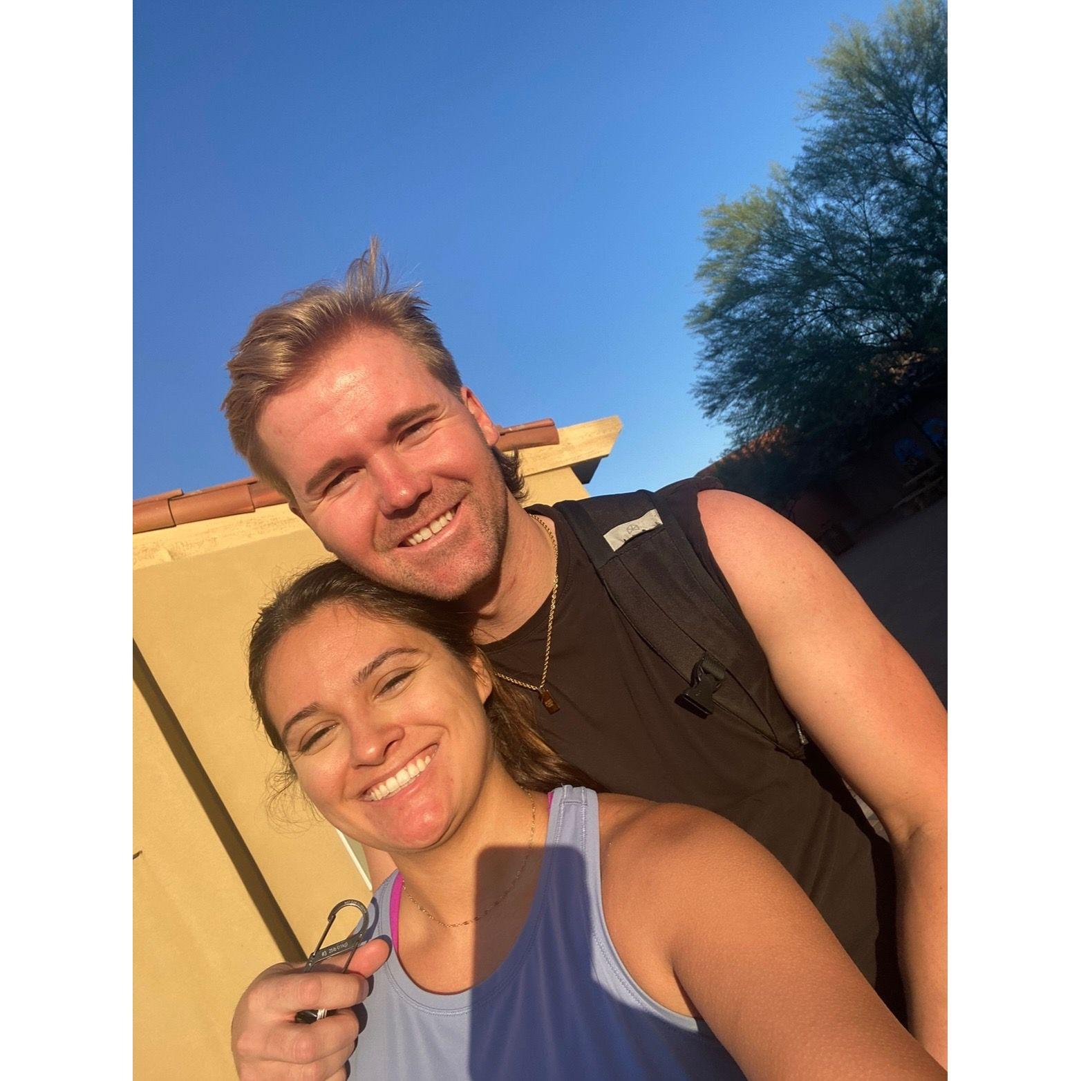 Big fans of morning workouts and sunshine