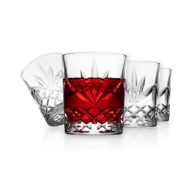 Godinger Shannon Double Old-Fashioned Glasses, Set of 4