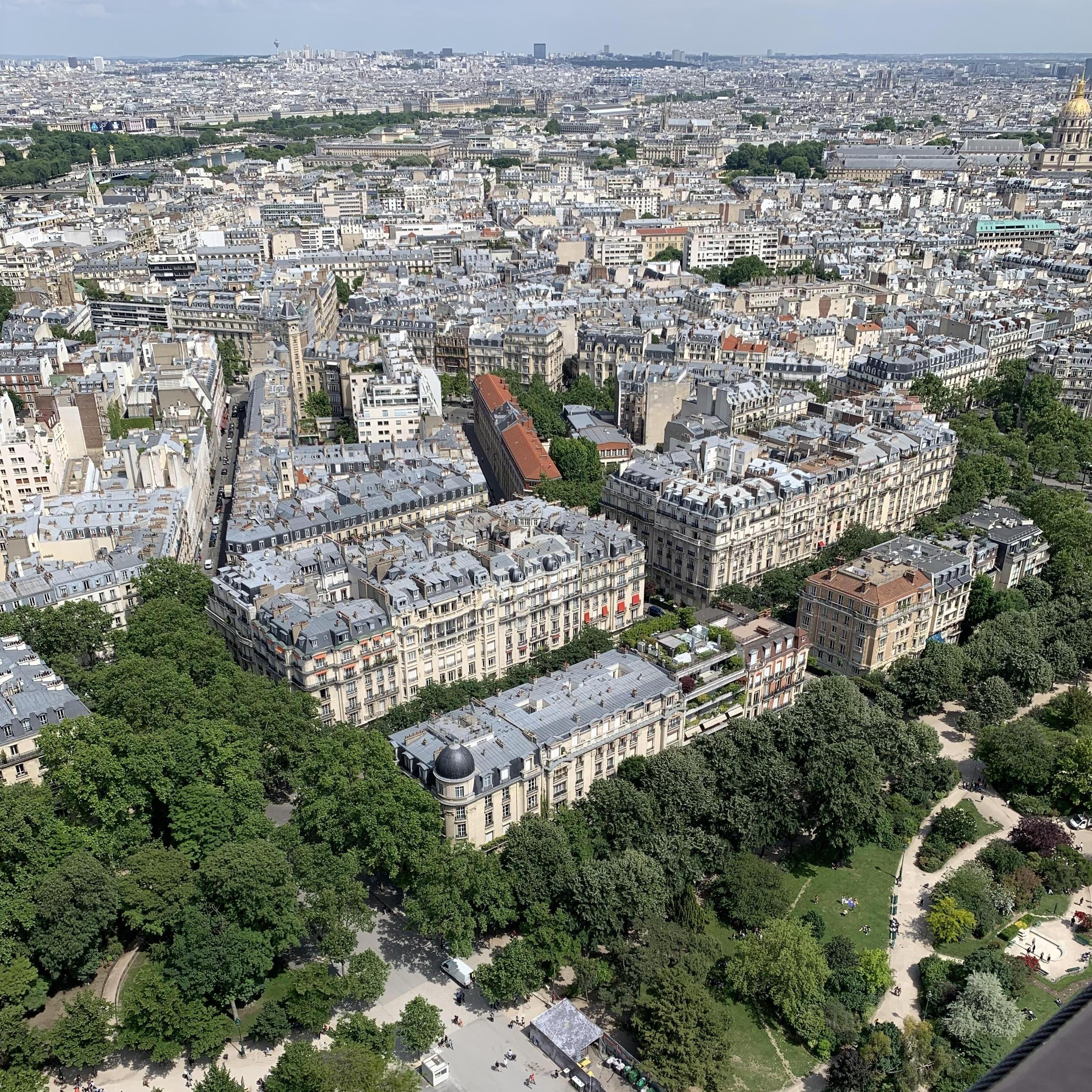 View from second level of the Eiffel Tower. Donny planned to propose on the very top, but didn't know how scared I am of heights...