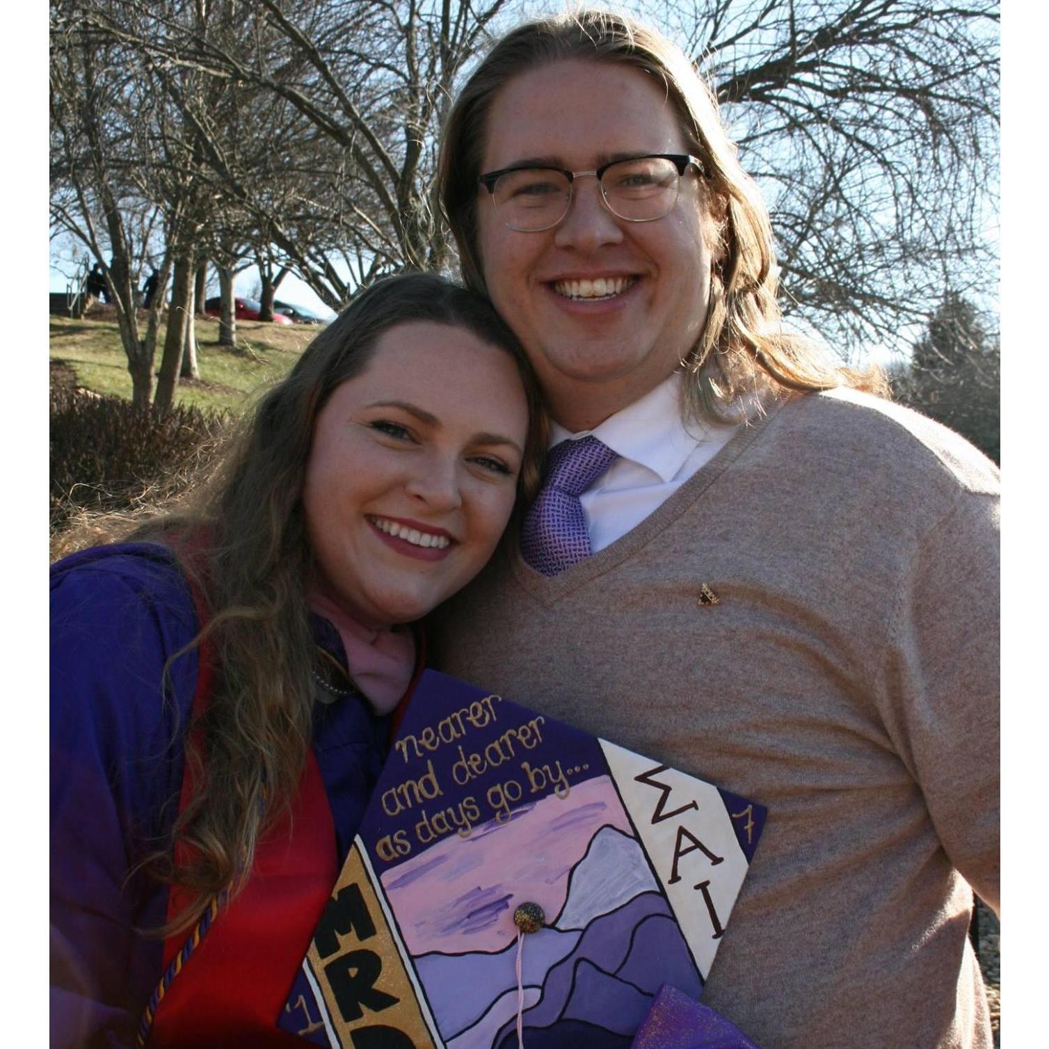 Celebrating Gracie's graduation day in December 2017!