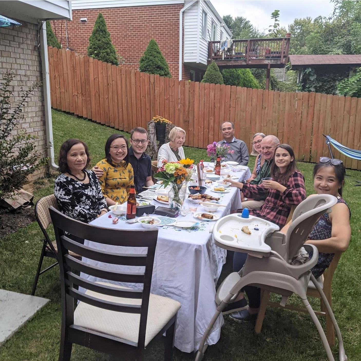 Lễ dạm ngõ - this Vietnamese wedding tradition brings the two families together to a formal meeting to ask for the bride’s hand in marriage and discuss the wedding. (October 2021, Silver Spring, MD)