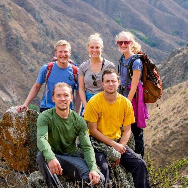 First time hiking together, Kyrgyzstan, 2014