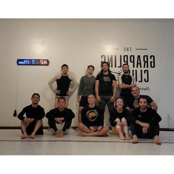 We finally went back to our actual jiu jitsu gym and stopped training on our 10 x 10 ft mats