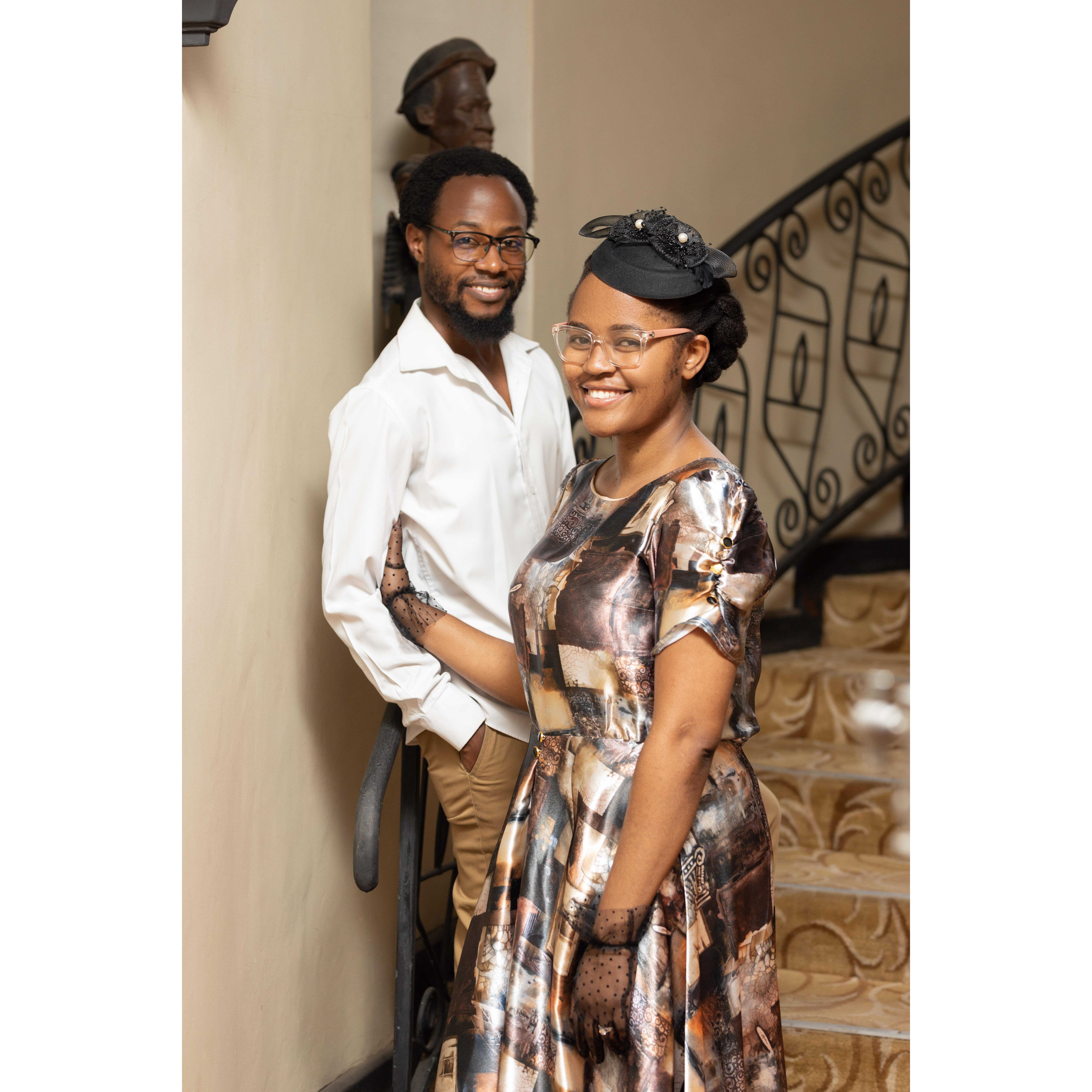 Soon to be husband and wife! We dearly love our vintage love