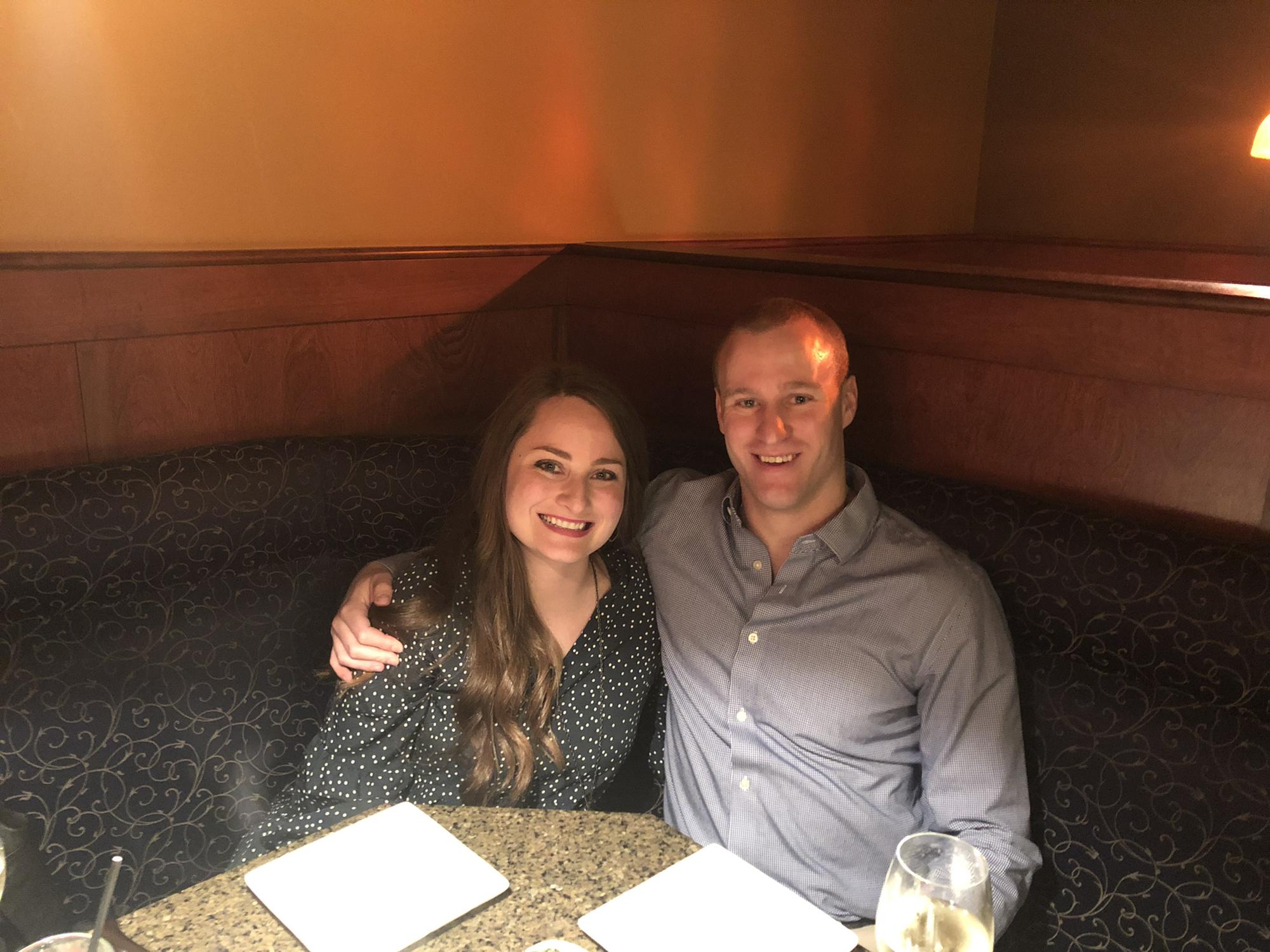 Our first (belated) Valentine's Day dinner.