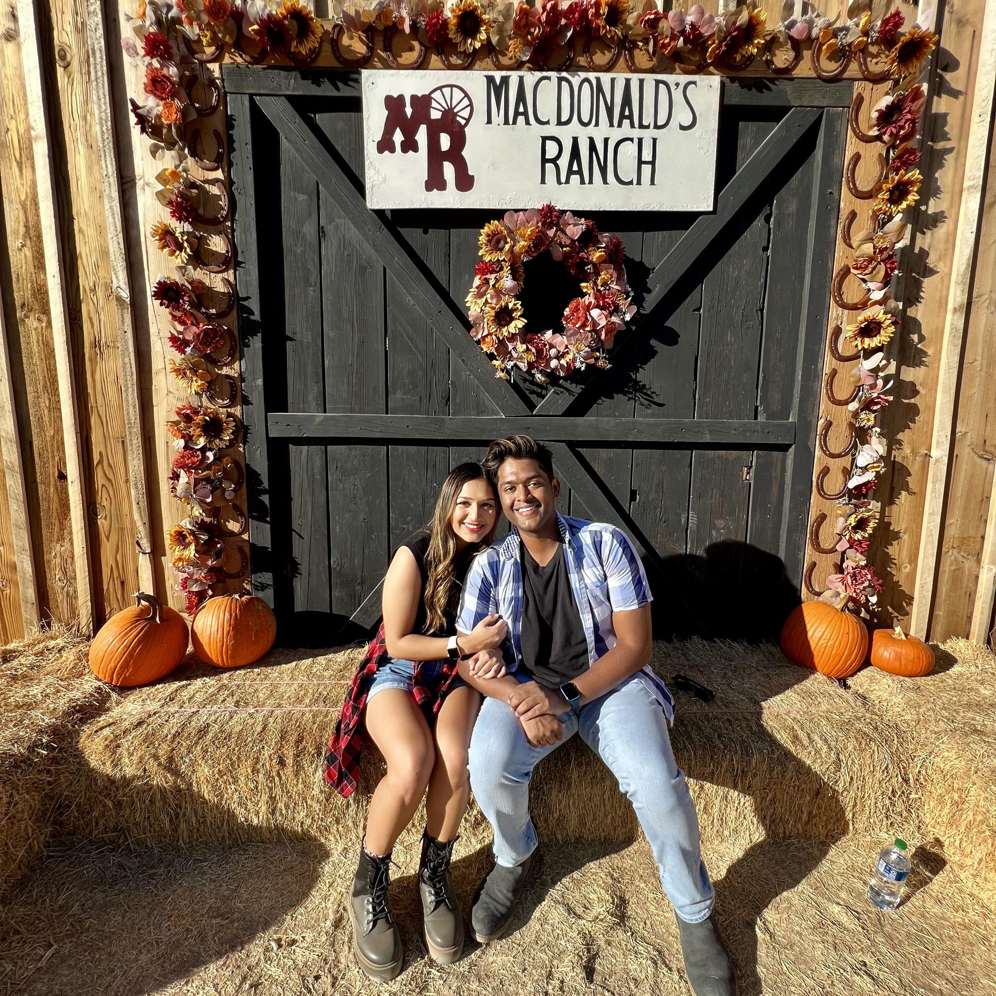 Krisha surprised Santhosh for their first Halloween together!