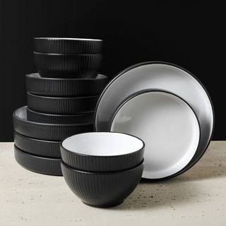Christian Siriano Larosso 12-Piece Dinnerware Set, Service for 4