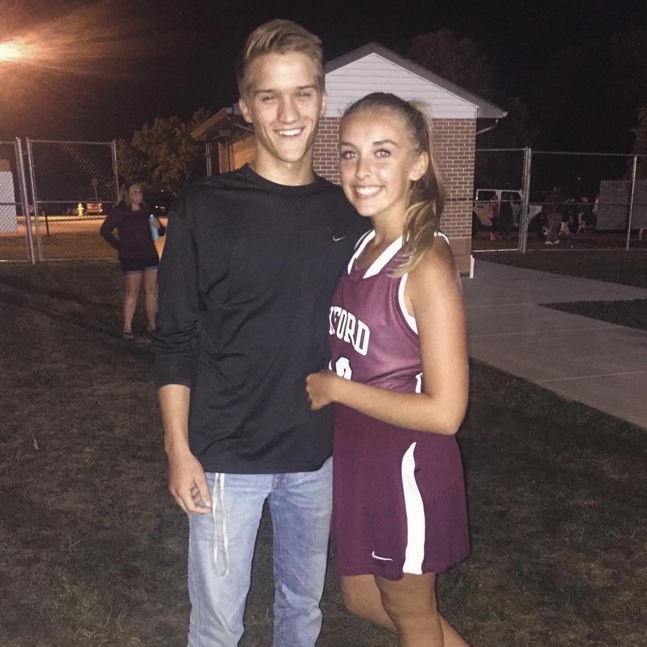 Our first picture together, 2016