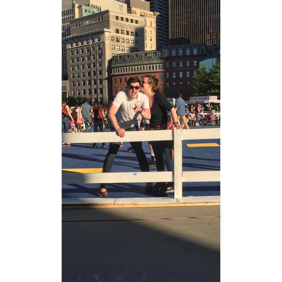 Just skating around Boston.