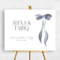 Blue Wedding Sign - Brienno Landscape