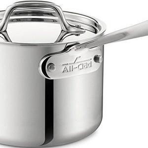 All-Clad Stainless Steel Tri-Ply Bonded Sauce Pan with Lid