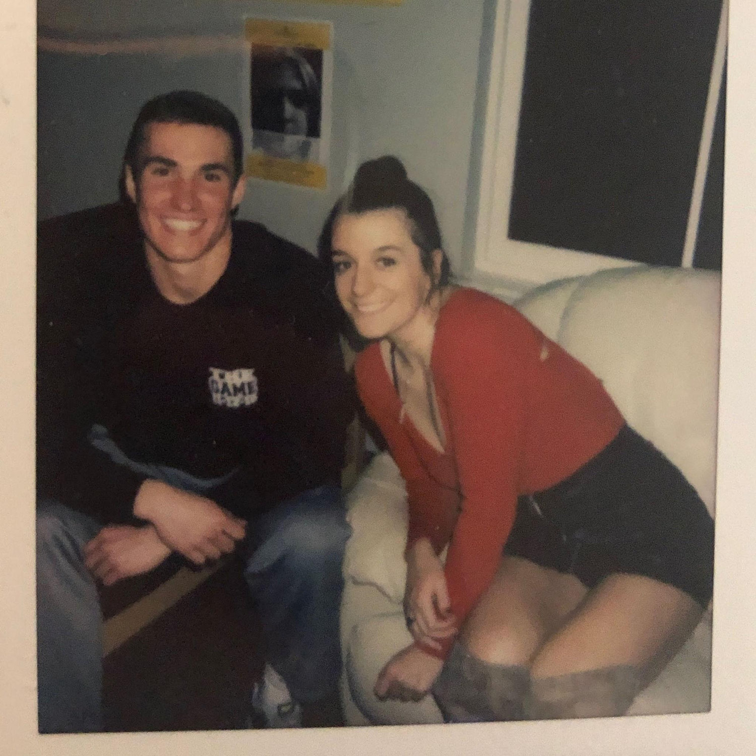 Our first photo together, taken at Randolph-Macon :)
