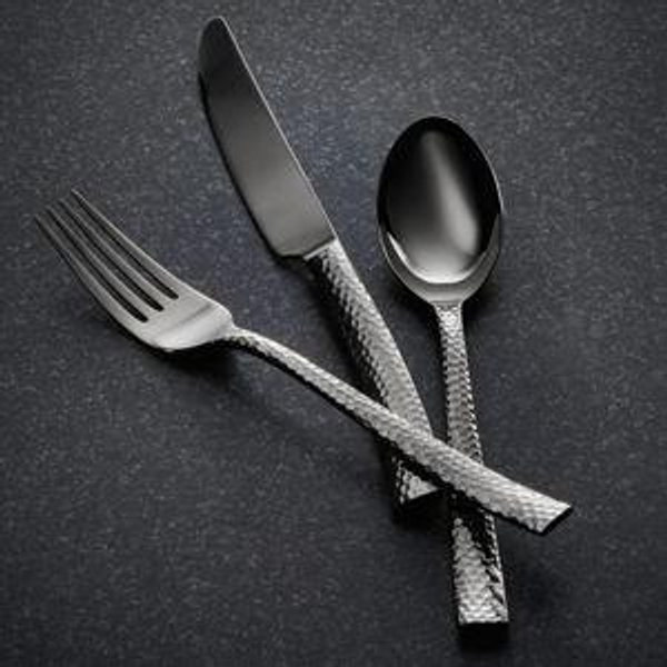 Stainless Steel Flatware Set - Gunmetal, 20 - Piece, Service for 4