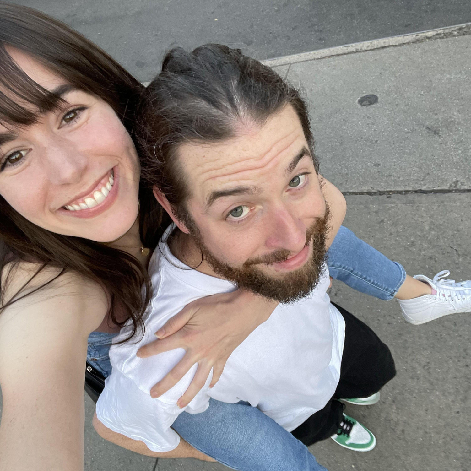 One of the many times Zach came to the rescue for Sam's hip pain