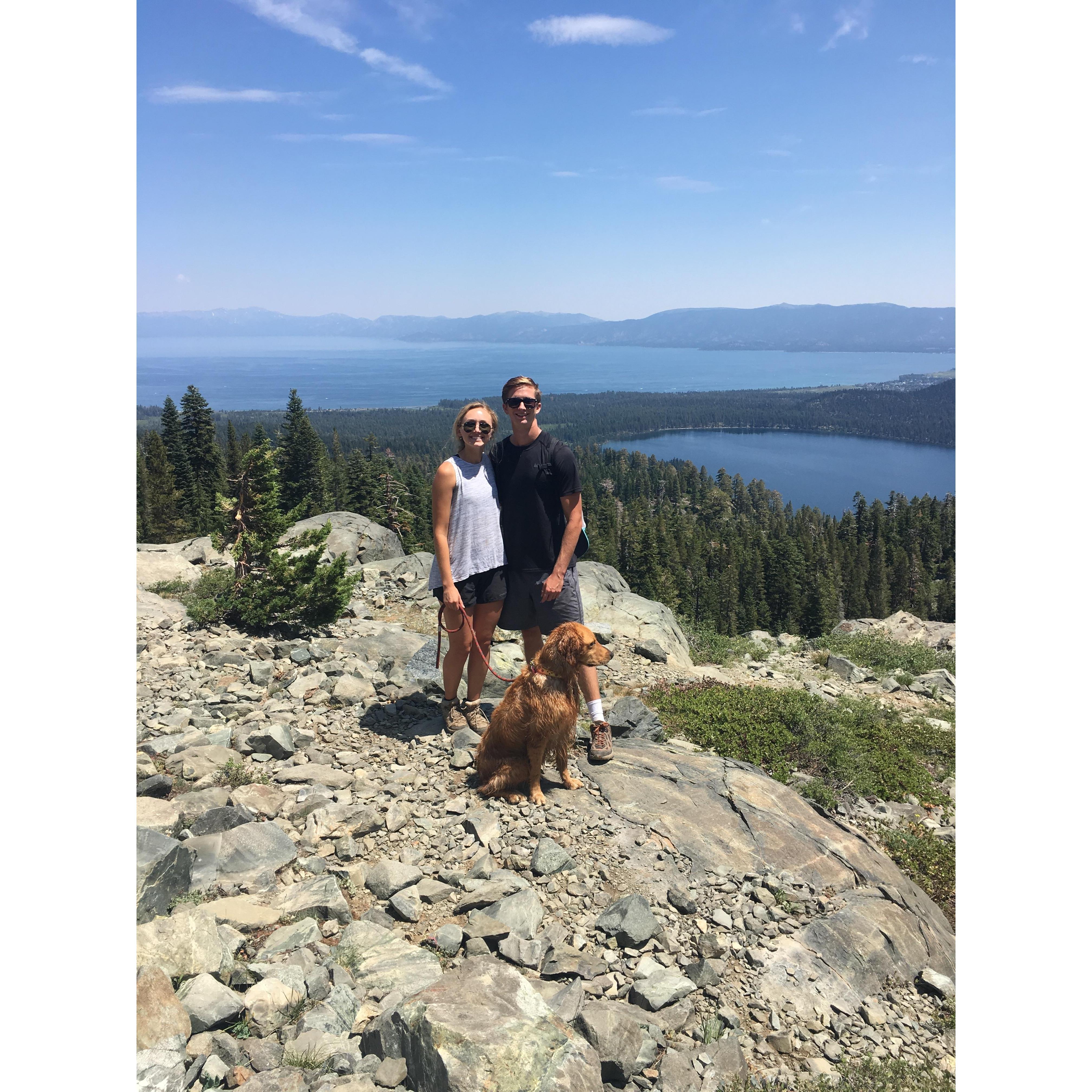 Hiking up Mount Tallac with Ruby