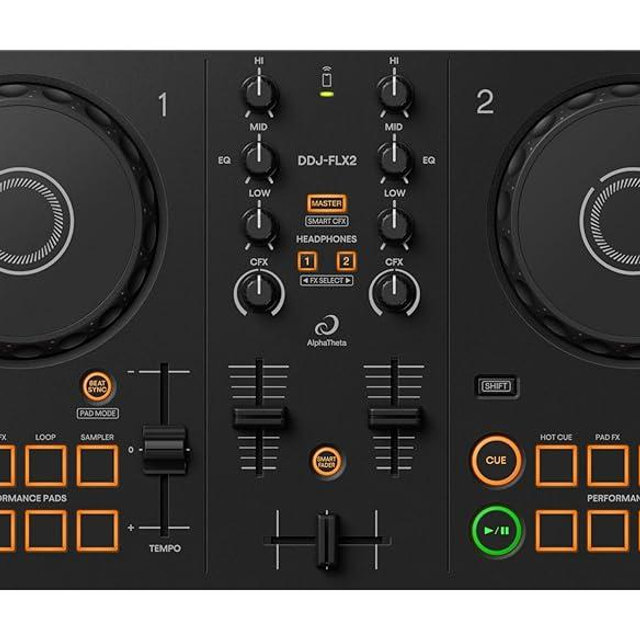 Pioneer DJ AlphaTheta DDJ-FLX2 Compact 2-Channel DJ Controller