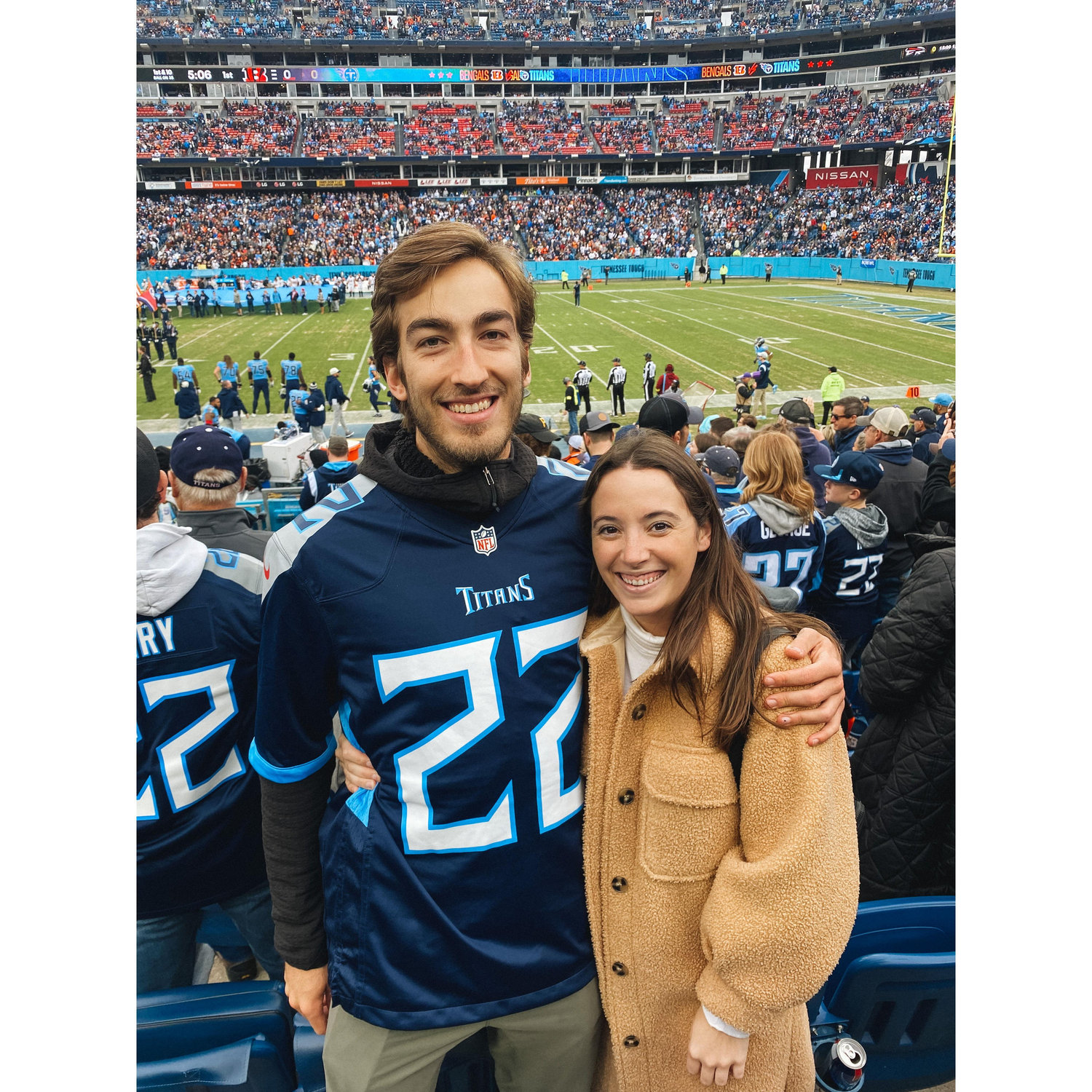 Titans football game (but go Patriots)!