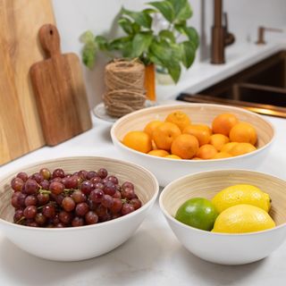 Lexa Bamboo 3-Piece Bowl Set
