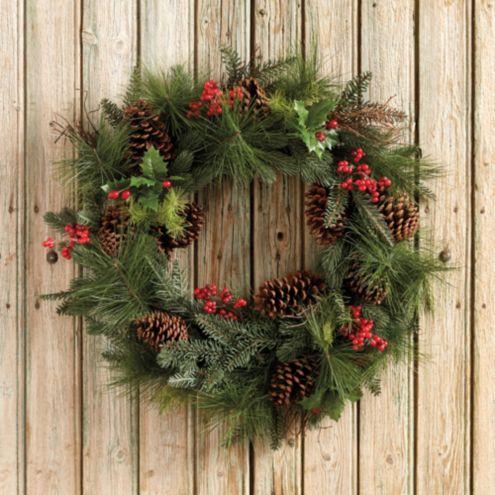 Ballard Mixed Pine & Berry Wreath