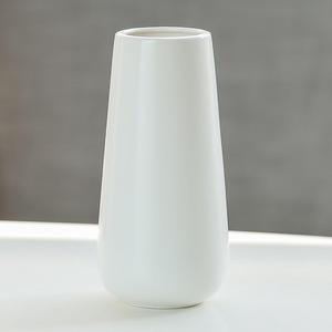 D'vine Dev Gift Box Packaged 8" Tall Matte White Ceramic Flower Vases - Home Decor Vase and Table Centerpieces Vase