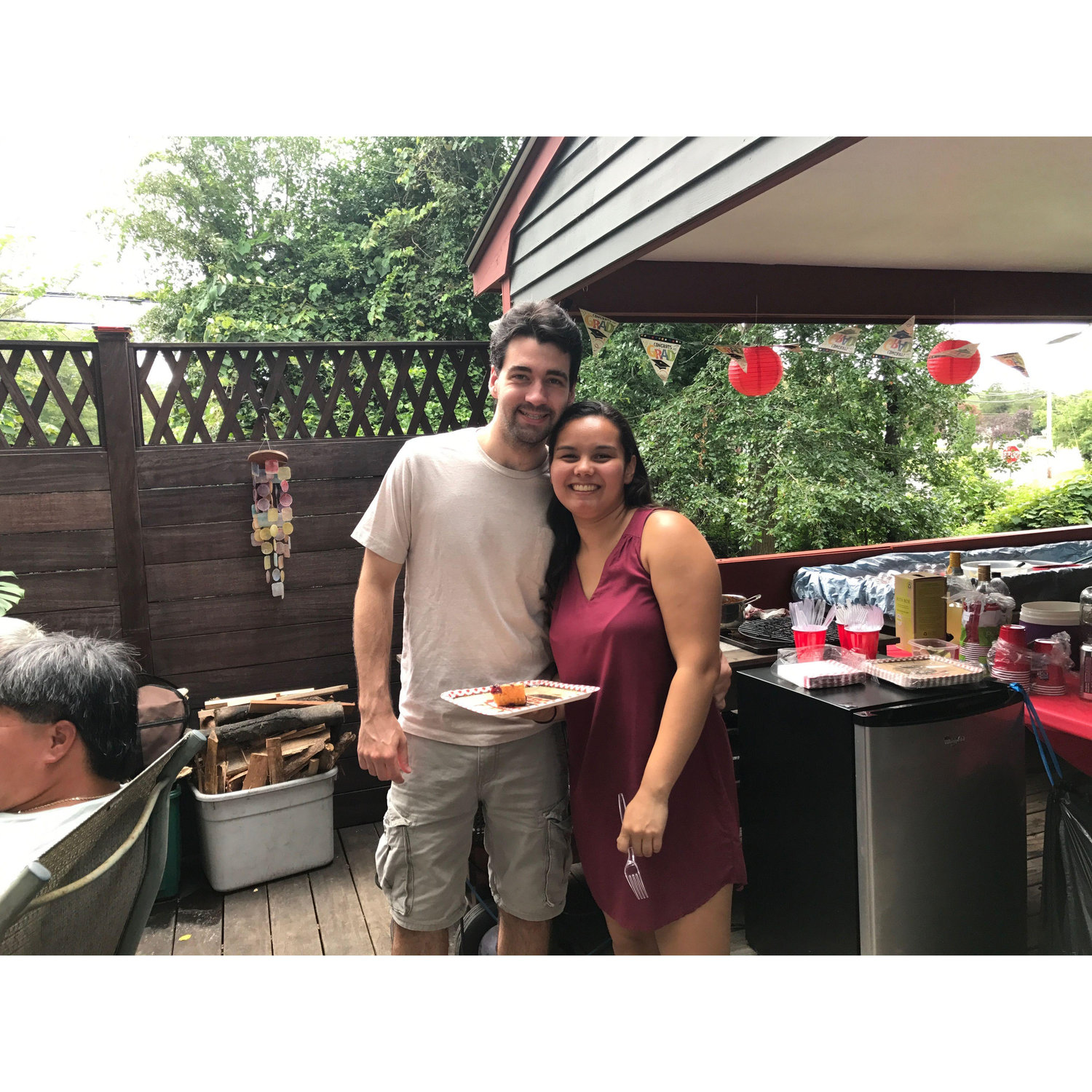 Celebrating our graduation.