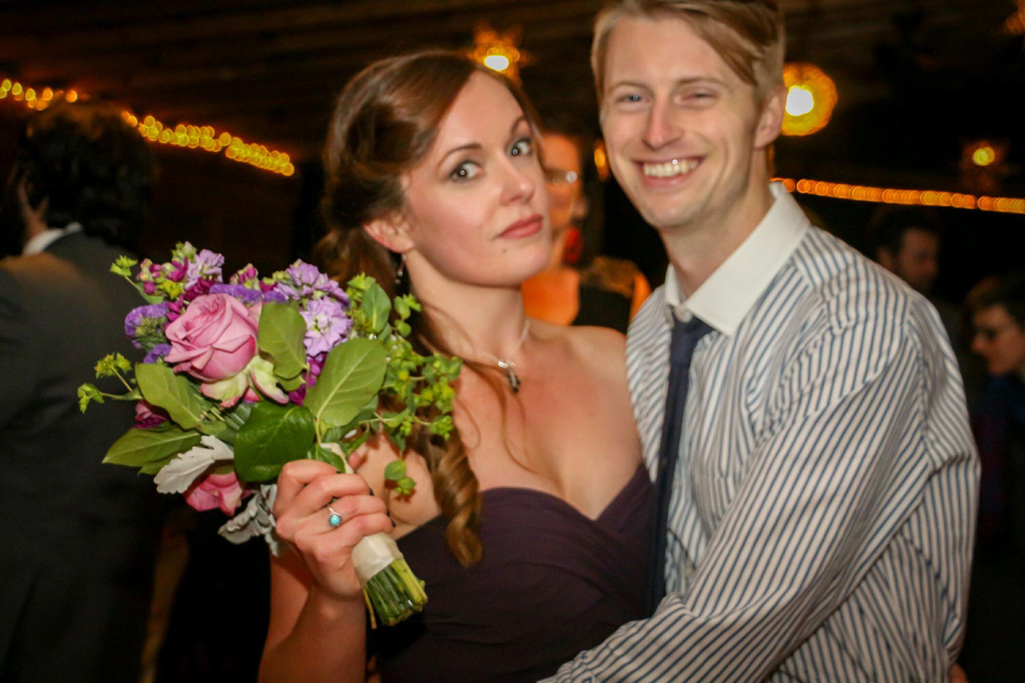 This is at Bridesmaid Heather Smith's wedding! Joshua didn't stand a chance.