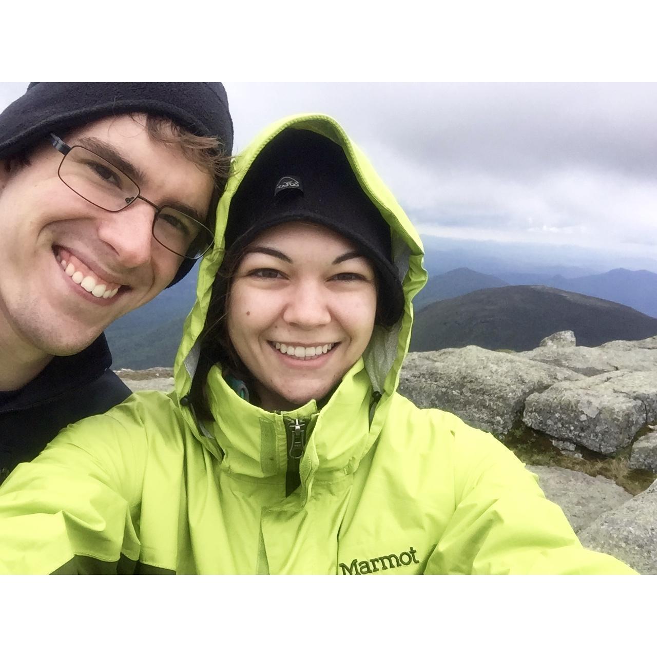 Summit of Mt. Marcy, the tallest high peak in the Adirondacks, climbed with Jenn's parents on Jenn's 21st birthday.