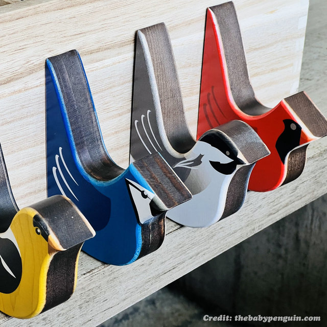 Bird Shaped Coat Hooks