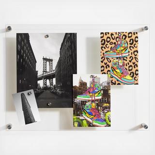 Popster Easy Change Memo Board + Magnet Wall Frame