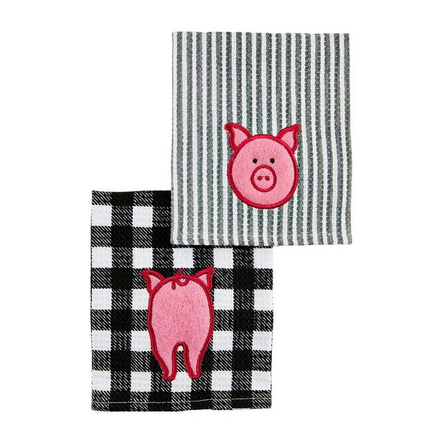 Pig Scrubber Dish Cloth Set