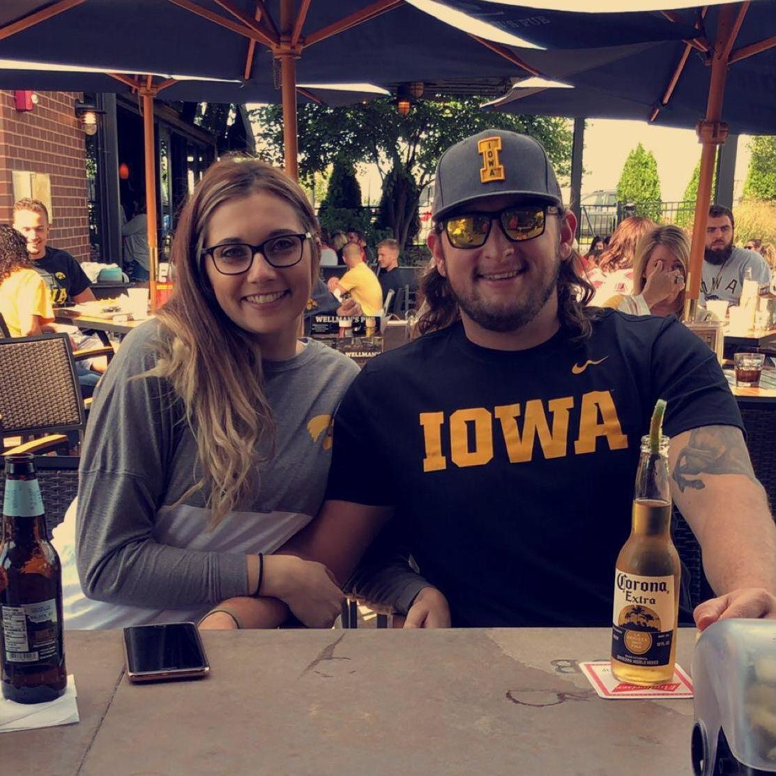 Teaching me how to be an Iowa fan  🏈🖤