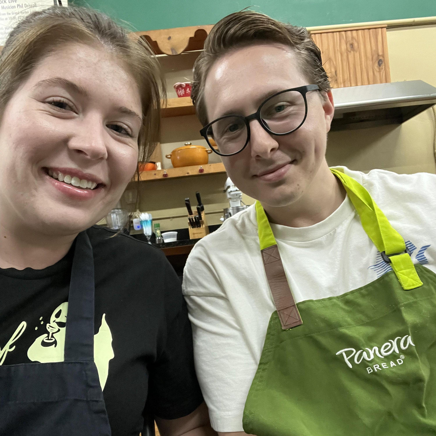 Cooking class as an anniversary present to Alex, from Alli
