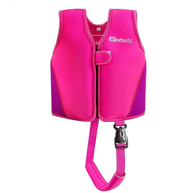 Genwiss Baby Girl Swim Vest Toddler Swim Vest for Age 18 Months - 2 Years Baby Toddler Fit 20-28 lbs