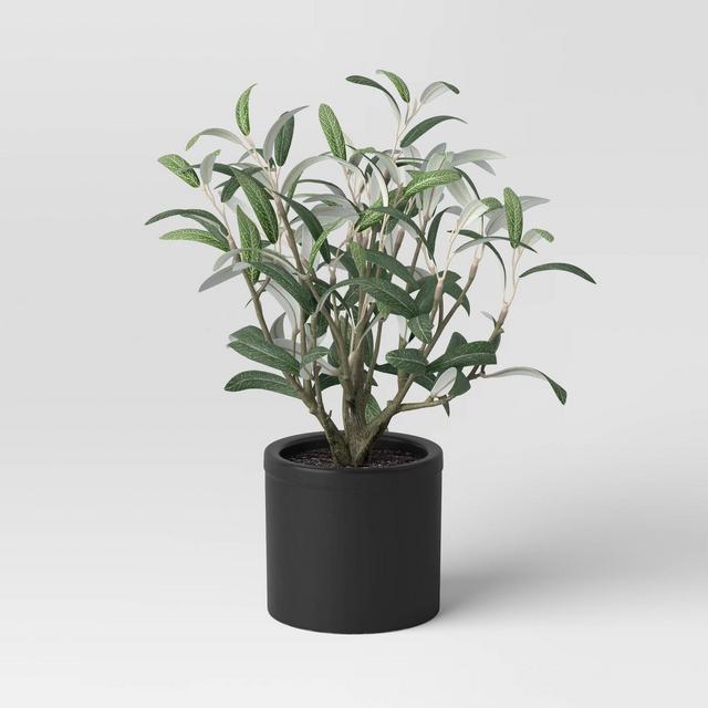 Artificial Medium Olive Plant in Ceramic Pot - Threshold™