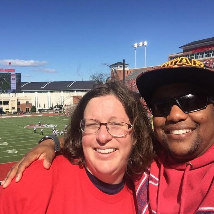 Catching a Game! Go Flames! -Liberty University, VA