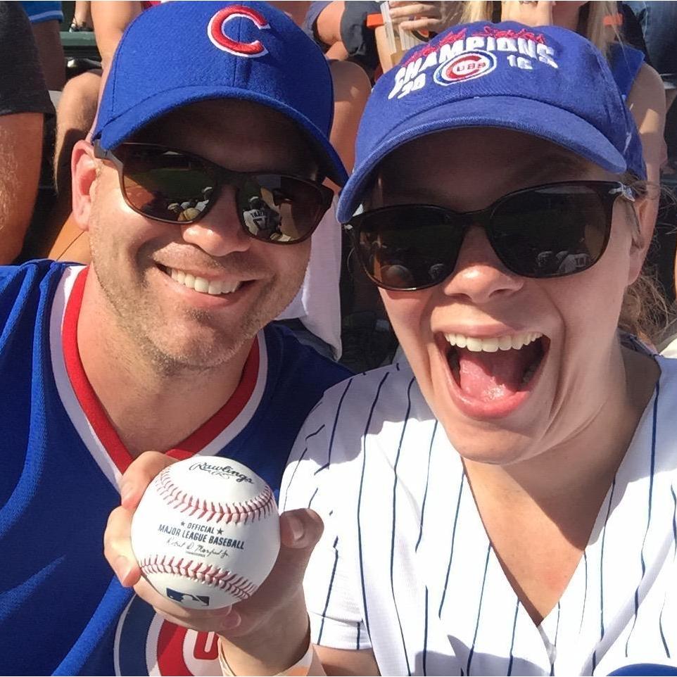Catching a ball in The Bleachers