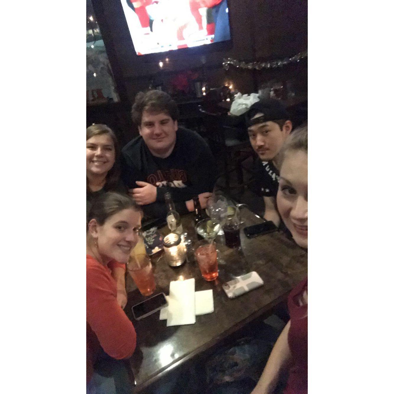 Out with friends!