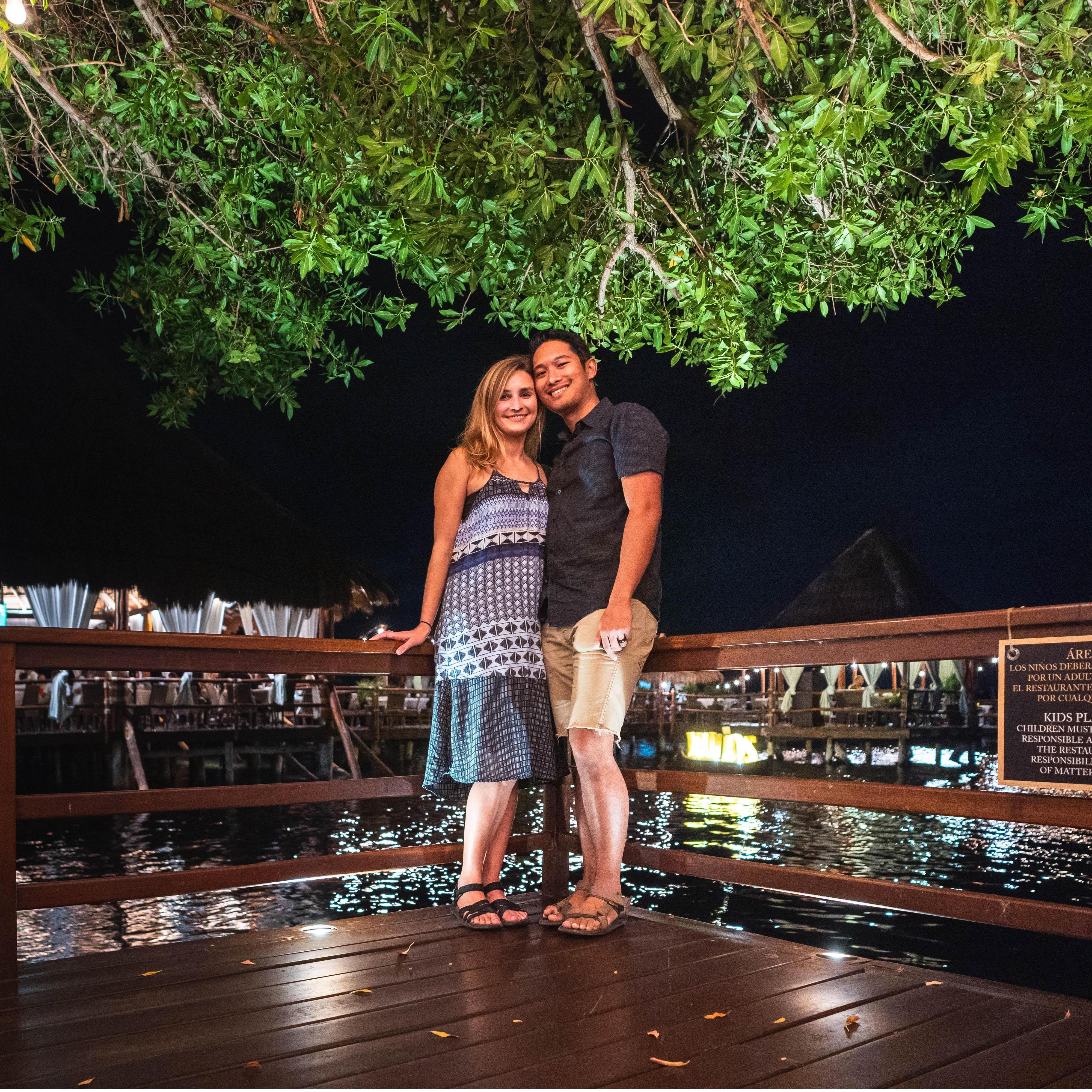 Dinner on the water at Navios, Cancun.