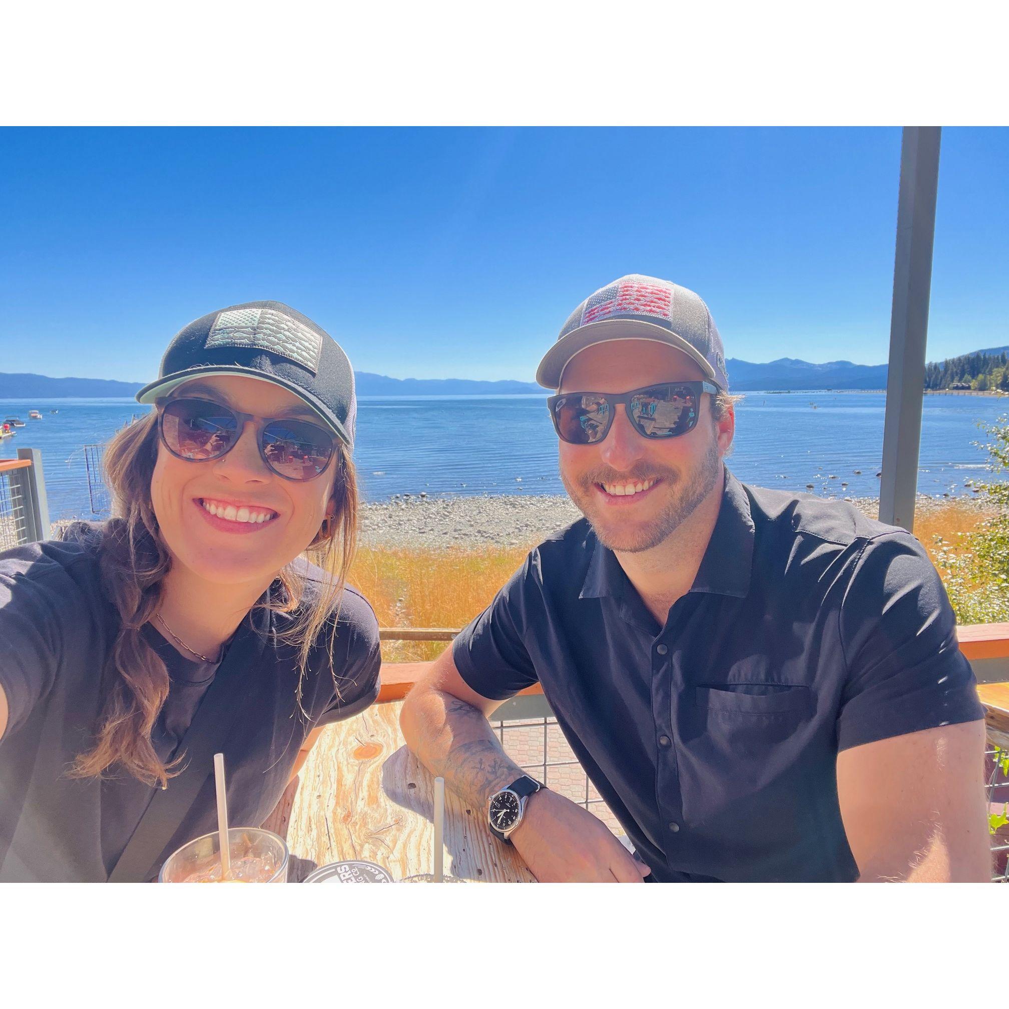 Celebrating our first anniversary in Tahoe! Oct. '22