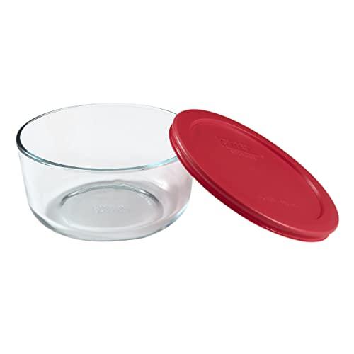 Pyrex Simply Store Meal Prep Glass Food Storage Container (4-Cup, BPA Free Lid, Oven Safe)