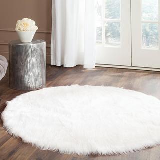 Faux Sheepskin Round Rug