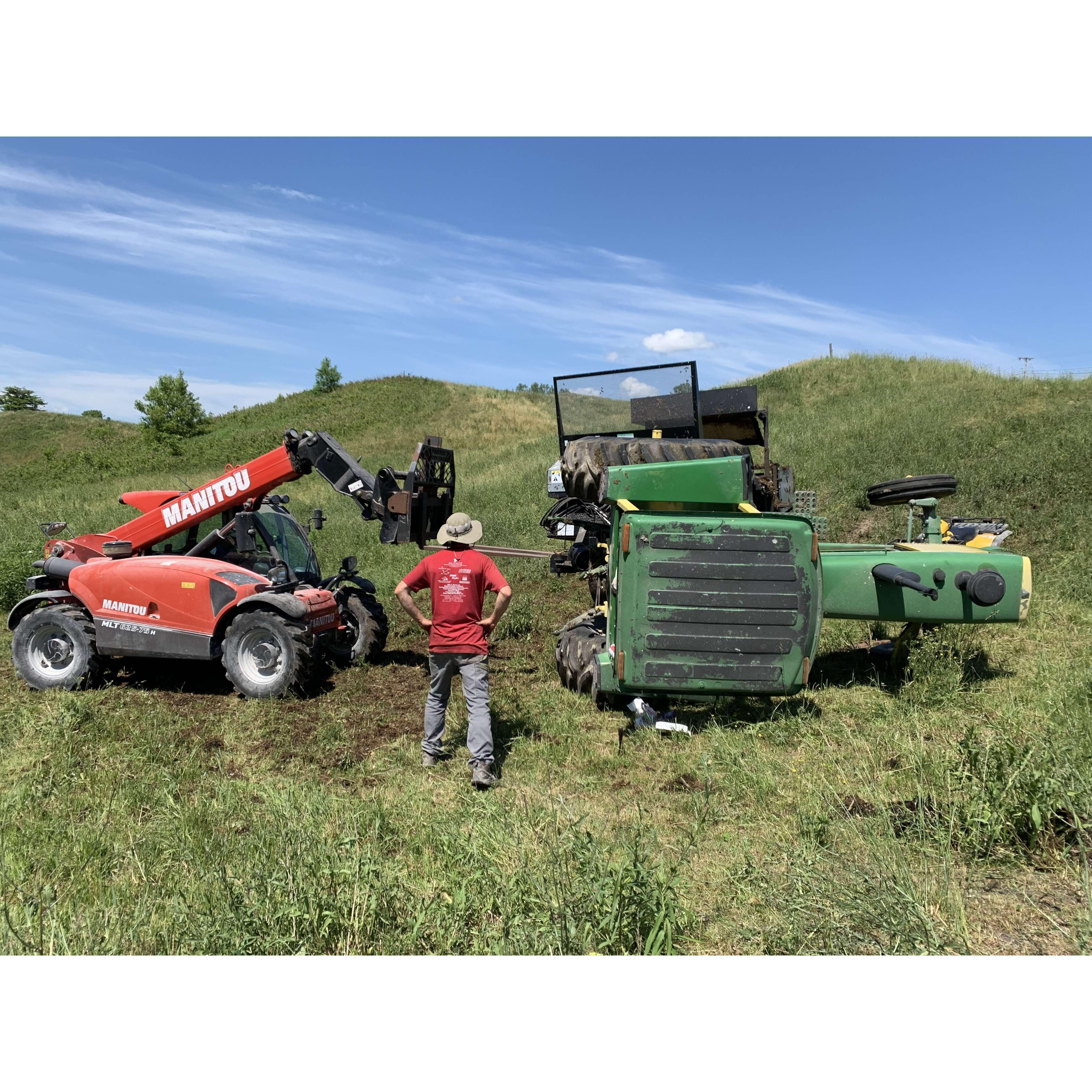 Tipped our first tractor the summer of 2020