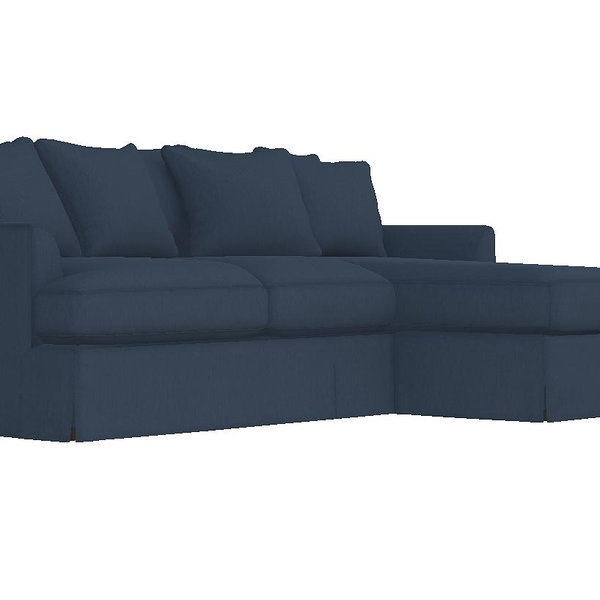 (Navy) Slipcovers for Ava Chaise Sofa