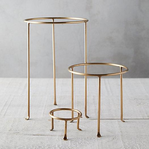 Terrain Solid Brass Plant Stand - Tall