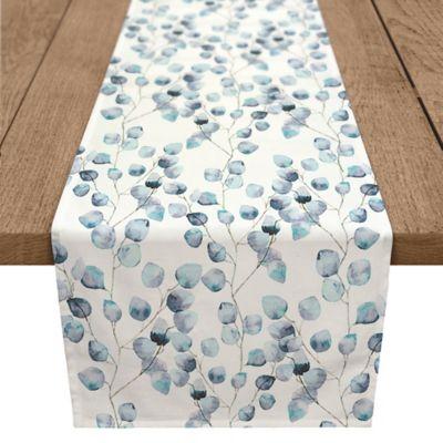Designs Direct Eucalyptus 90-Inch Table Runner in Blue