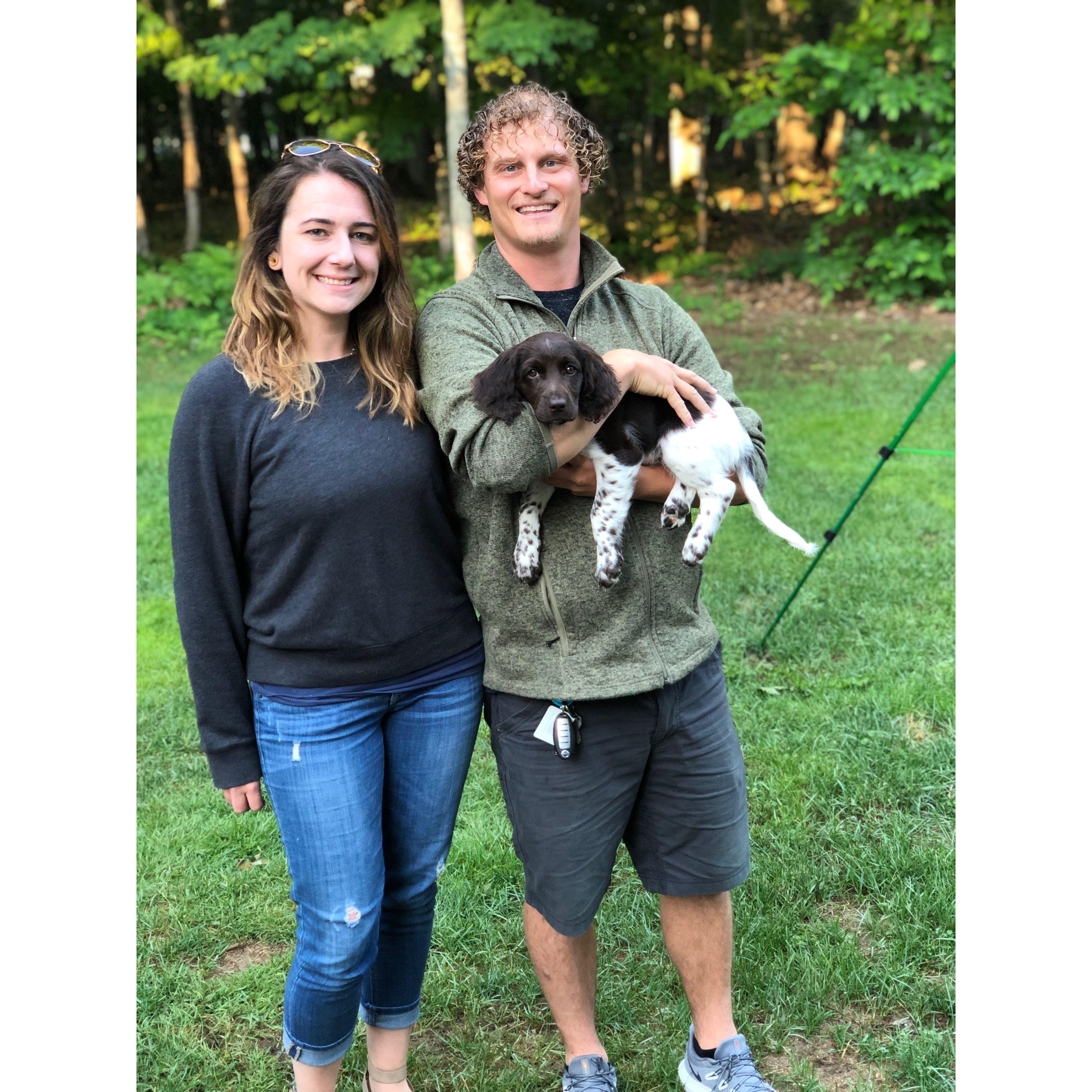 Our Fist picture as a family with Molly