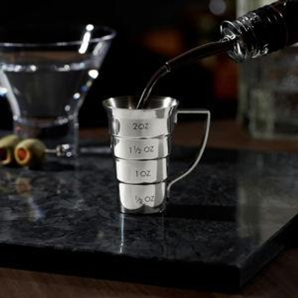 Stainless Steel Stepped Jigger