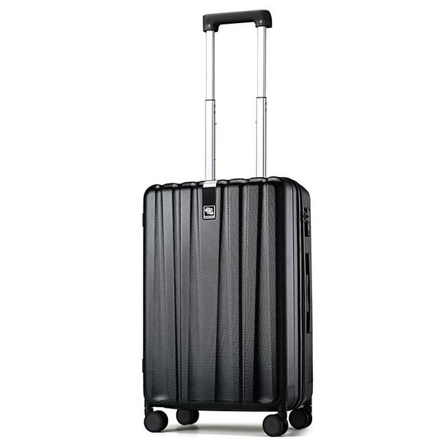 Hanke Upgrade Carry On Luggage Airline Approved, 20'' Lightweight Hardside Suitcase PC Hardshell Luggage with Spinner Wheels & TSA Lock,Carry-On 20-Inch(Jet Black)