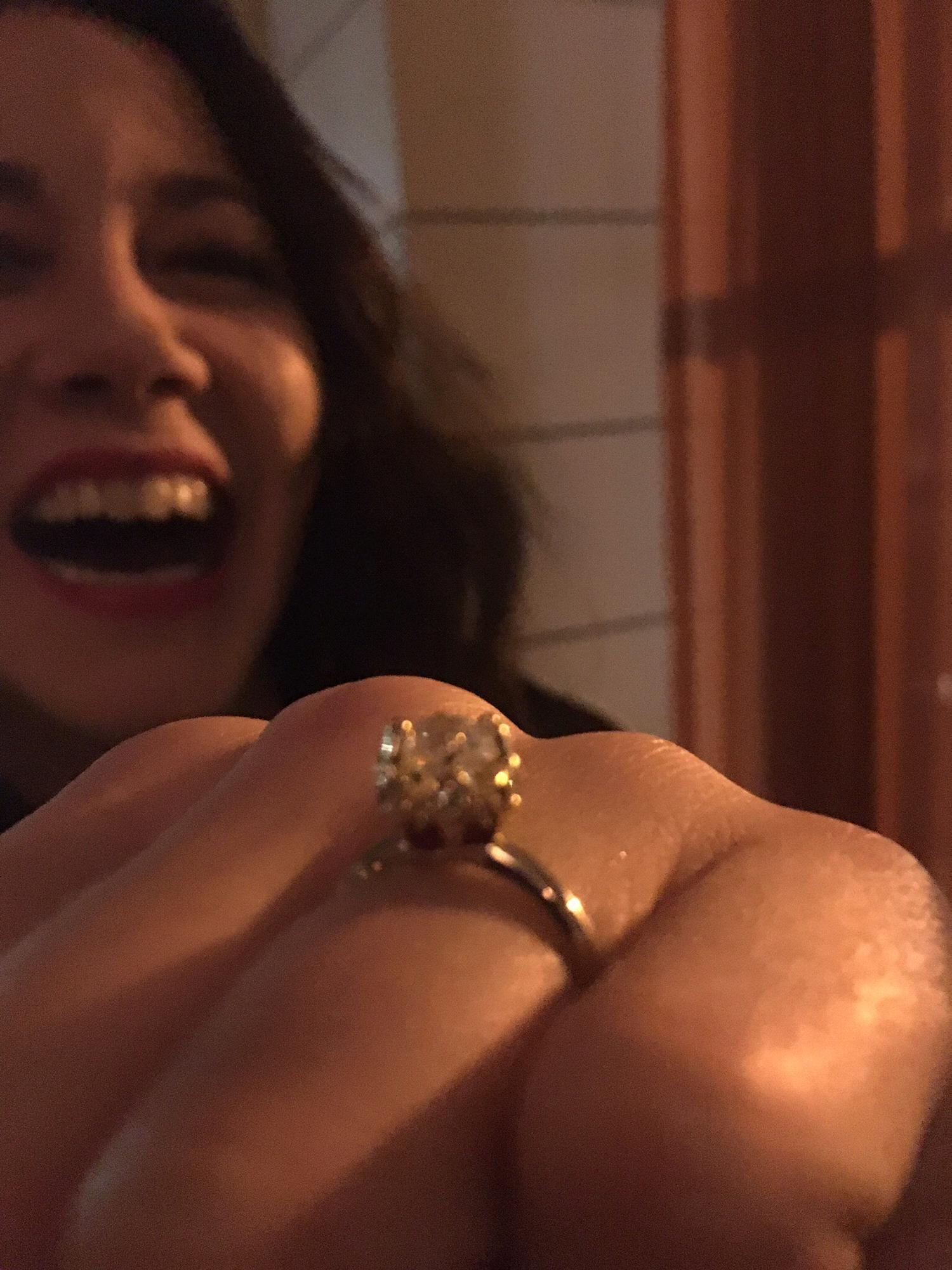 Yay! I'm engaged to J.R.!
